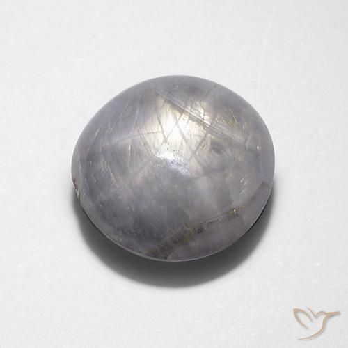 7.88 ct Gray Star Sapphire Stone, Natural Star Sapphire in Oval Cabochon Shape for Sale