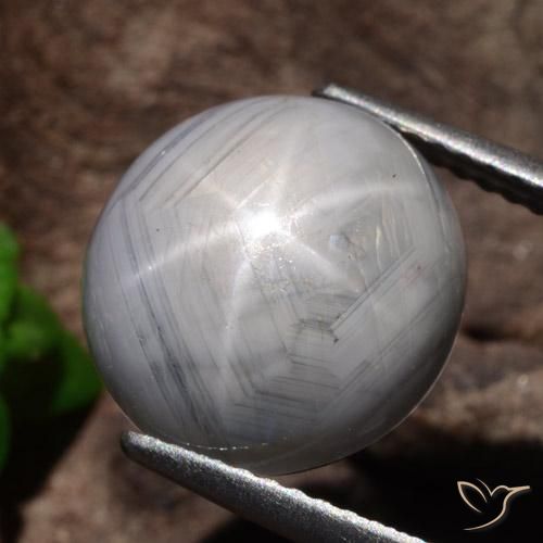 10.69 ct Gray Star Sapphire Stone, Natural Star Sapphire in Oval Cabochon Shape for Sale