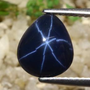 3.7ct Pear Cabochon Blue Star Sapphire for sale thumb image of 3.7ct Pear Cabochon Blue Star Sapphire (ID: 471949)