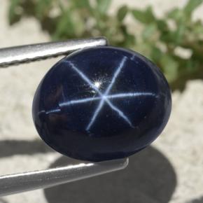 Star Sapphire Gemstone in 10.6 x 8.5 mm Size for Sale, Star Sapphire Stone in Blue Color