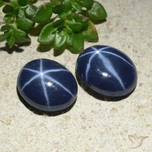 4.75 ctw Blue Star Sapphire Stones, Natural Star Sapphire in Oval Cabochon Shape for Sale