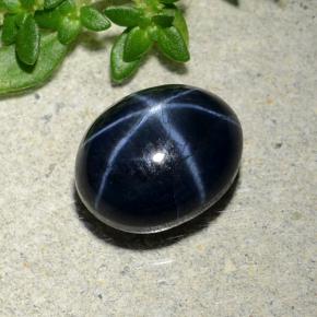 Star Sapphire Gemstone in 9.2 x 7.4 mm Size for Sale, Star Sapphire Stone in Blue Color