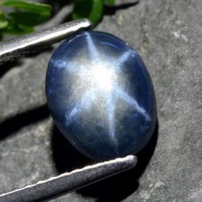 3.1ct Oval Cabochon Blue Star Sapphire for sale thumb image of 3.1ct Oval Cabochon Blue Star Sapphire (ID: 478880)