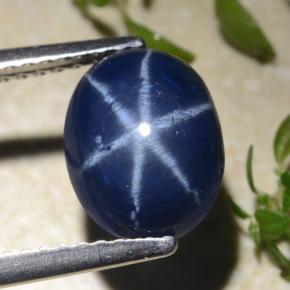 3.1ct Oval Cabochon Blue Star Sapphire Gem for sale 3.1ct Oval Cabochon Blue Star Sapphire Gem (ID: 480201)
