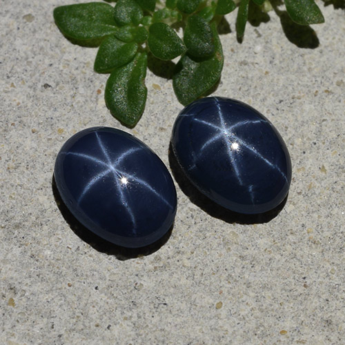 Deep Blue Star Sapphire Gem - 1.1ct Oval Cabochon (ID: 483290)