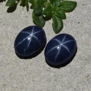 2.20 ctw Blue Star Sapphire Stones, Natural Star Sapphire in Oval Cabochon Shape for Sale