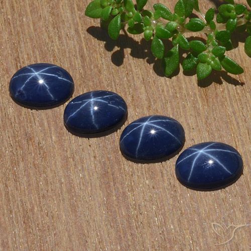 4.18 ct Blue Star Sapphire, 7.2 x 5.2 mm Oval Cut From Thailand, Photo A