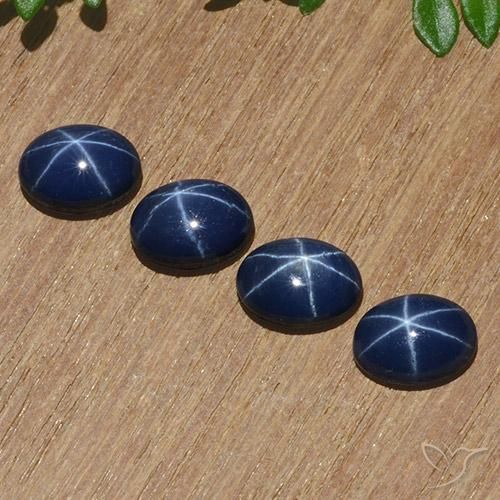 5.23ctw Natural Navy Blue Star Sapphire, Oval, Opaque