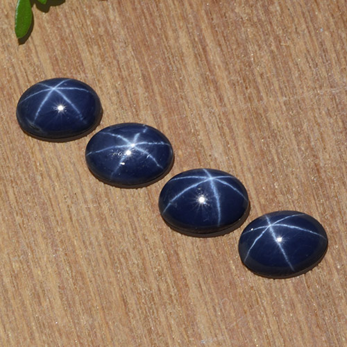 Deep Navy Blue Star Sapphire Gem - 1.2ct Oval Cabochon (ID: 483582)