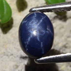 1.3ct Oval Cabochon Blue Star Sapphire for sale thumb image of 1.3ct Oval Cabochon Blue Star Sapphire (ID: 483633)