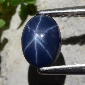 1ct Oval Cabochon Blue Star Sapphire for sale thumb image of 1ct Oval Cabochon Blue Star Sapphire (ID: 483640)