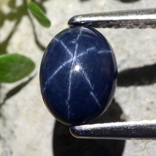 1.3ct Oval Cabochon Blue Star Sapphire Gem for sale 1.3ct Oval Cabochon Blue Star Sapphire Gem (ID: 483642)