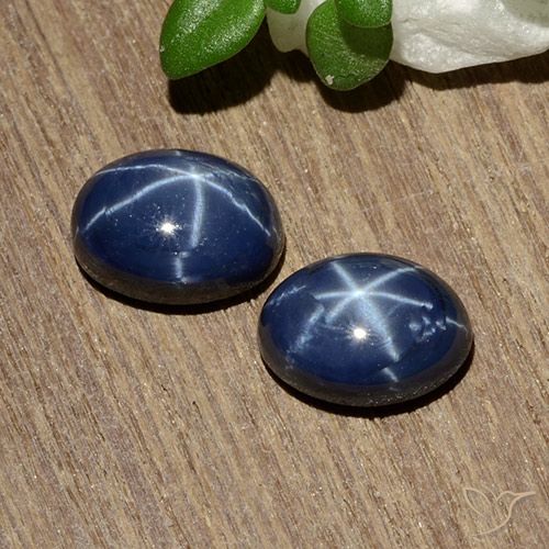 2.81 ct Blue Star Sapphire, 7.1 x 5.1 mm Oval Cut From Thailand, Photo A
