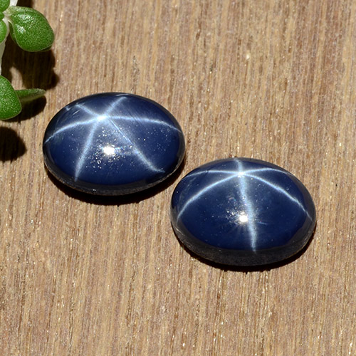 Twilight Blue Star Sapphire Gem - 1.4ct Oval Cabochon (ID: 483664)