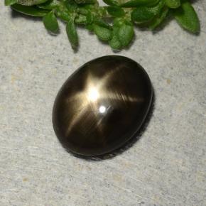 1.9ct Oval Cabochon Black Star Sapphire for sale thumb image of 1.9ct Oval Cabochon Black Star Sapphire (ID: 486888)