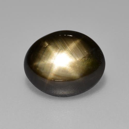 Black Star Sapphire Gem - 2.1ct Oval Cabochon (ID: 486892)