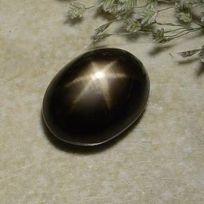 3.2ct Oval Cabochon Black Star Sapphire for sale thumb image of 3.2ct Oval Cabochon Black Star Sapphire (ID: 487061)