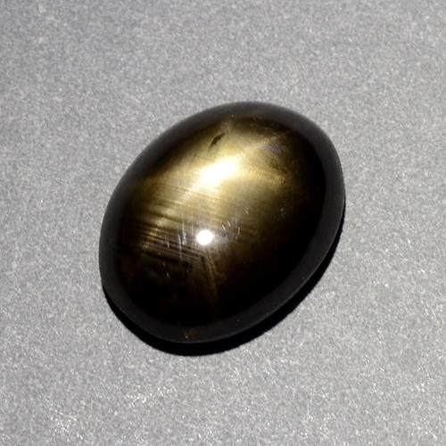 1.9ct Oval Cabochon Black Star Sapphire Gem for sale 1.9ct Oval Cabochon Black Star Sapphire Gem (ID: 487255)
