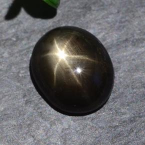 1.9ct Oval Cabochon Black Star Sapphire for sale thumb image of 1.9ct Oval Cabochon Black Star Sapphire (ID: 487679)