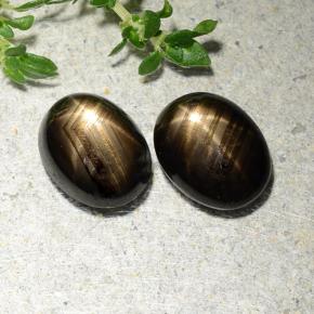 Black Star Sapphire Gem - 1.8ct Oval Cabochon (ID: 488743)