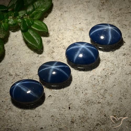 2.89ctw Natural Dark Blue Star Sapphire, Oval, Opaque