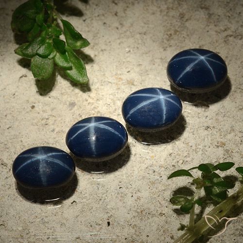 5.89ctw Natural Deep Navy Blue Star Sapphire, Oval, Opaque