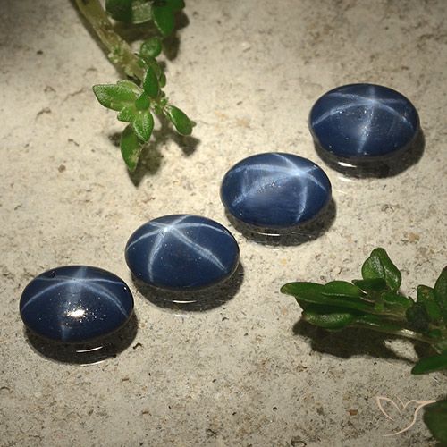 2.89ctw Natural Deep Blue Star Sapphire, Oval, Opaque