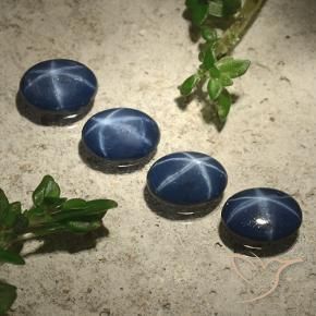 2.89 ctw Blue Star Sapphire Stones, Natural Star Sapphire in Oval Cabochon Shape for Sale
