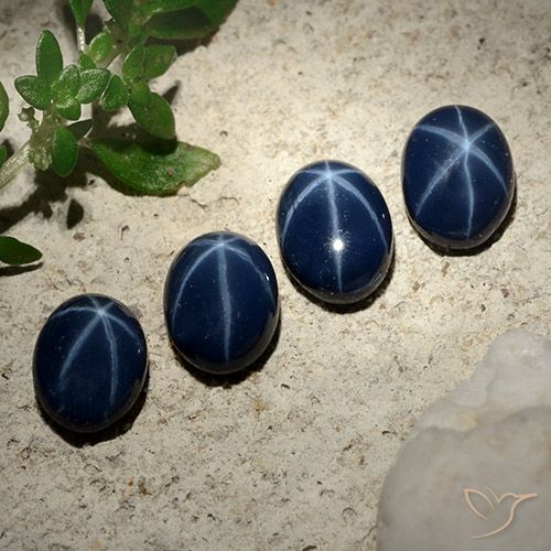 4.64 قيراط بلو ستار سافير ، <cite dir="ltr" lang="en">7 x 5.1</cite> ملم قطع بيضاوي من تايلاند, Photo A