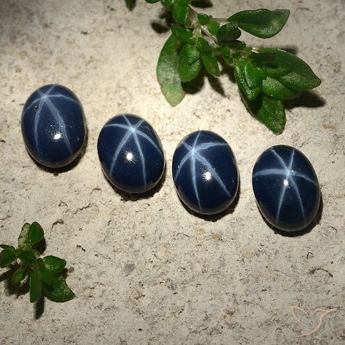 5.43ctw Natural Dark Blue Star Sapphire, Oval, Opaque