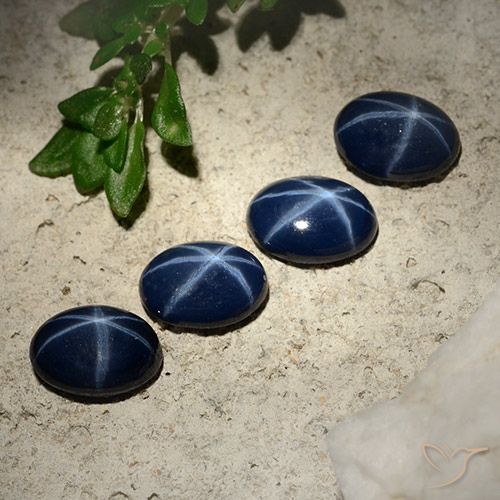 3.5 ct Blue Star Sapphire, 7 x 5.2 mm Oval Cut From Thailand, Photo A