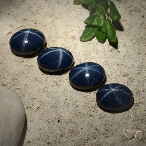 6.04ctw Natural Dark Blue Star Sapphire, Oval, Opaque