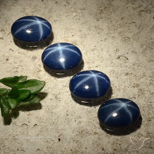 3.01ctw Natural Dark Blue Star Sapphire, Oval, Opaque
