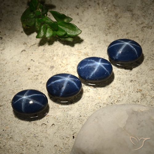 3.64ctw Natural Deep Blue Star Sapphire, Oval, Opaque