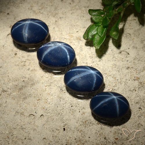 3.37ctw Natural Deep Navy Blue Star Sapphire, Oval, Opaque