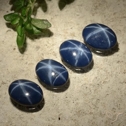 3.01ctw Natural Deep Blue Star Sapphire, Oval, Opaque