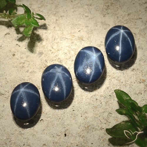 3.44ctw Natural Deep Navy Blue Star Sapphire, Oval, Opaque