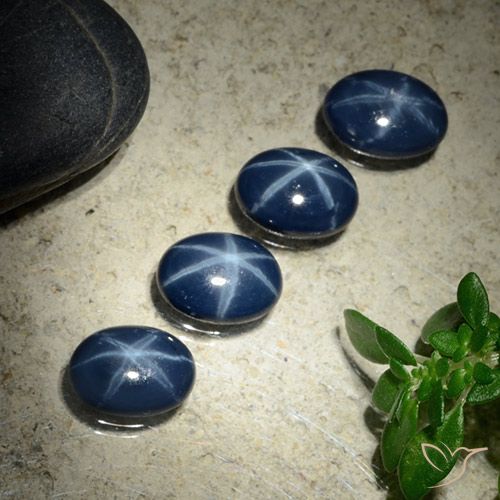 4.20ctw Natural Deep Blue Star Sapphire, Oval, Opaque