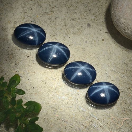 4.05ctw Natural Deep Navy Blue Star Sapphire, Oval, Opaque