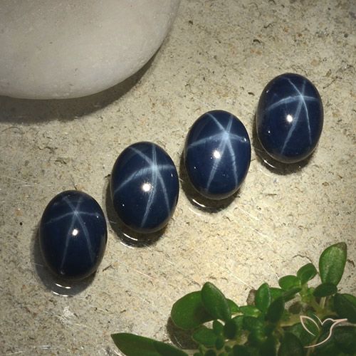 5.55ctw Natural Deep Navy Blue Star Sapphire, Oval, Opaque