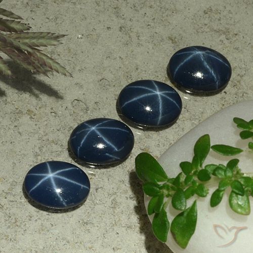 2.93ctw Natural Deep Navy Blue Star Sapphire, Oval, Opaque