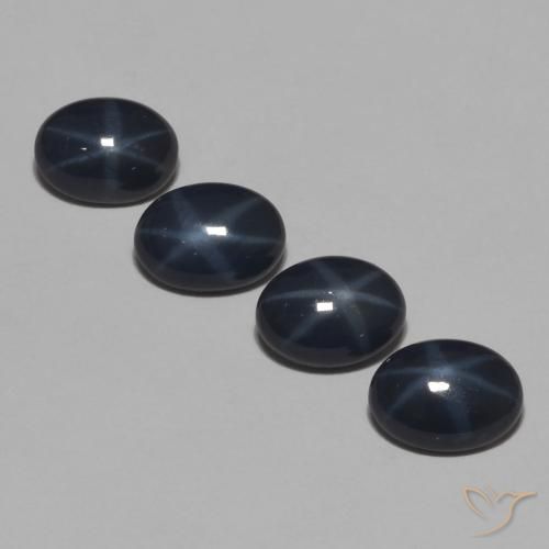 4.68ctw Natural Deep Blue Star Sapphire, Oval, Opaque
