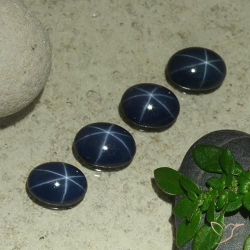 4.03 قيراط بلو ستار سافير ، <cite dir="ltr" lang="en">6.9 x 5.1</cite> ملم قطع بيضاوي من تايلاند, Photo A