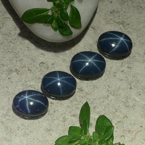3.65ctw Natural Deep Blue Star Sapphire, Oval, Opaque