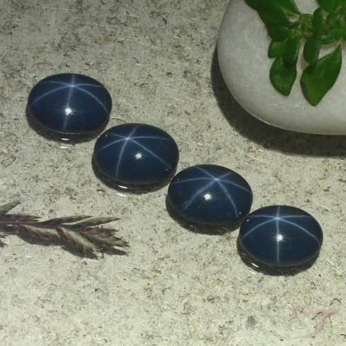 3.45ctw Natural Dark Blue Star Sapphire, Oval, Opaque