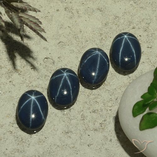 2.97ctw Natural Deep Blue Star Sapphire, Oval, Opaque