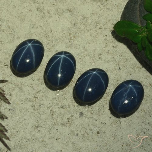 4.04ctw Natural Deep Blue Star Sapphire, Oval, Opaque
