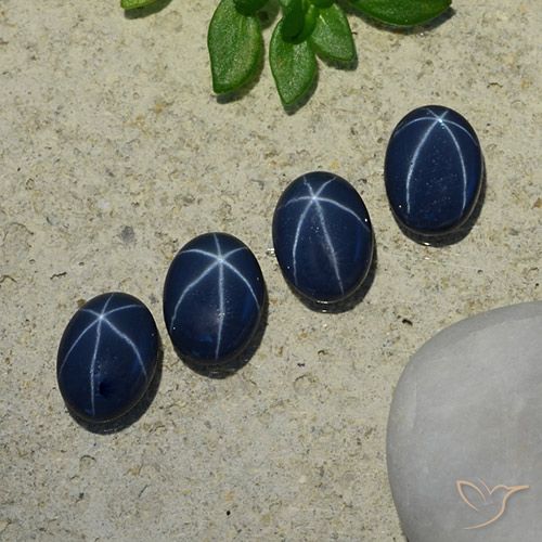 3.89ctw Natural Dark Blue Star Sapphire, Oval, Opaque