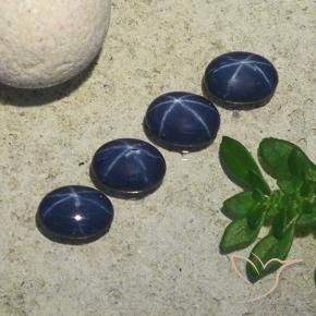 4.00 ctw Blue Star Sapphire Stones, Natural Star Sapphire in Oval Cabochon Shape for Sale