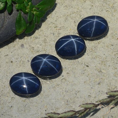 3.80ctw Natural Deep Blue Star Sapphire, Oval, Opaque